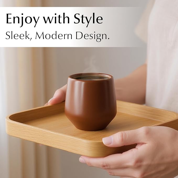 MIAMIO - Espresso Cups Set of 4 / Mug, Ceramic - Luxe | Ceramic espresso cups - Image 2