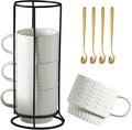 Miamolo Stackable Coffee Mugs Set of 4 by Miamolo