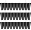 30 Pack Plastic Tumblers with Lids and Straw, Reusable Black Tumblers Bulk by Unknown
