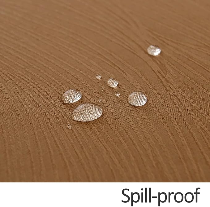 maxmill Fall Tablecloth Swirl Design Spillproof Wrinkle Free Heavy Weight Soft Table Cloth Decorative Fabric Table Cover for Harvest Celebration Thanksgiving Dinner Rectangle 52 x 70 Inch, Fall Leaf