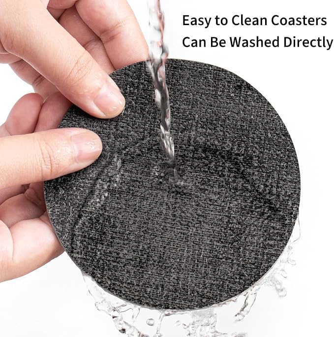 Faux Leather Drink Coasters - Image 4