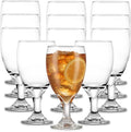 Libbey Classic Glass Goblets Set of 12, Stemmed Water & Tea Glasses | 16.25 oz by Libbey