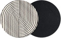 Abstract Geometric Coasters Set of 2, Absorbent Coasters by Unknown