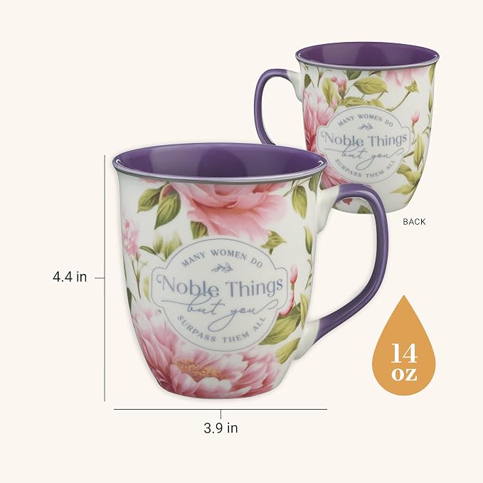 Christian Art Gifts Large Ceramic Inspirational Scripture Coffee & Tea Mug - Image 2