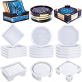 LET'S RESIN 18 Pcs Coaster Resin Molds Silicone, Coaster Molds | by LETSRESIN