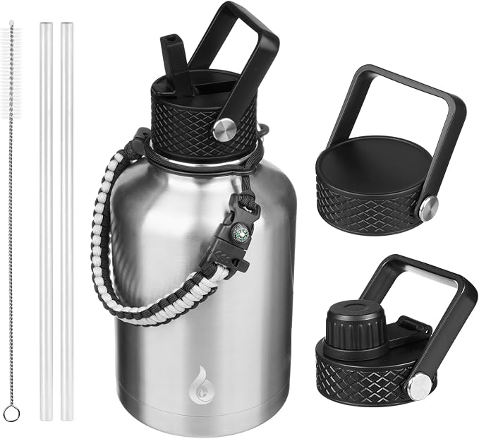 BJPKPK 50oz Large Insulated Water Bottle, Stainless Steel Water Jug | by BJPKPK