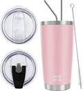 WETOWETO 20oz Tumbler with 2 lids and 2 straws, Stainless Steel Vacuum by Wetoweto