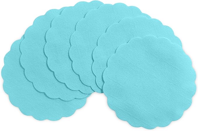 Disposable Mint Blue Paper Coasters for Drinks, 3.5 Inch Round Coasters for Bar, Cocktail, Beverage, Wine Or Event, 500 Pack Bulk