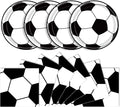 40 Pcs Soccer Plates and Napkins, Soccer Party Supplies, Serves 20 | Disposable by KFJBPB