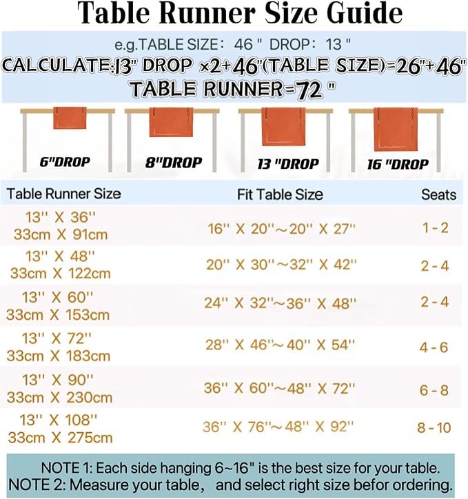 Orange Burlap Table Runner, Fall Table Runners 108 inches Long | Double Layer - Image 7