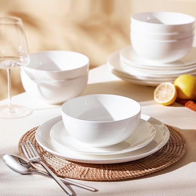 12-Piece Bone China Dinnerware Set - Image 3