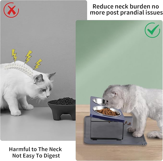 Summark Upgraded Elevated Cat Bowls - Image 2