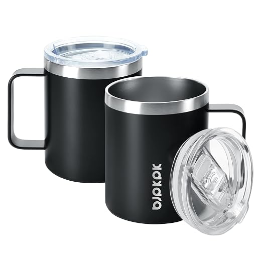 BJPKPK 2PCS Insulated Coffee Mug by BJPKPK