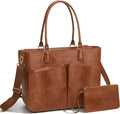 Laptop Tote Bag for Women, Leather Work Tote by Lifeamar