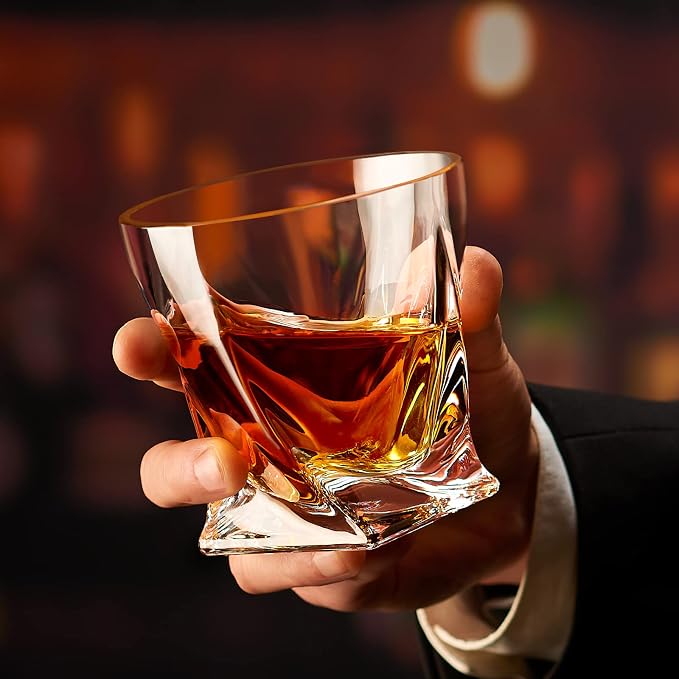 KITNATS Old Fashioned Whiskey Glasses 10 OZ Rocks Glasses Set of 4, Gift Box - Image 6