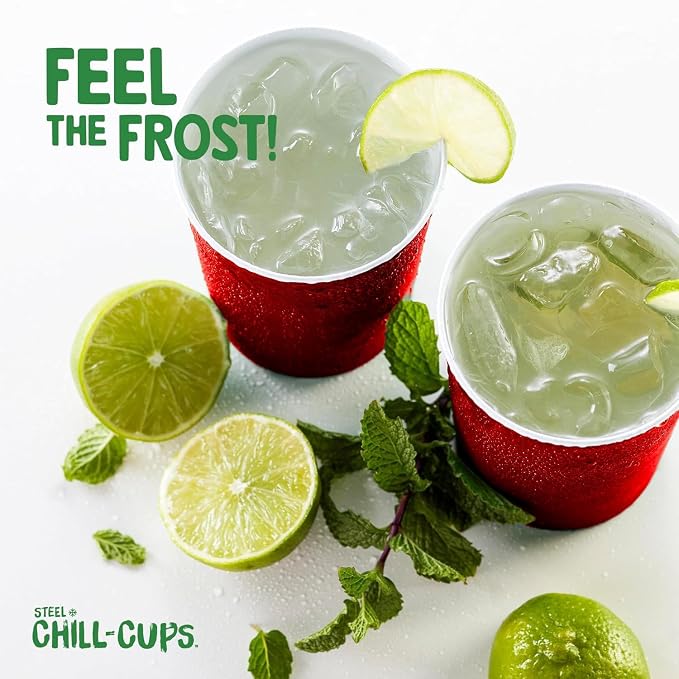 Steel Chill Cups 16 oz. Durable & Reusable Party Cups - Image 7