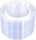 U-QE 60 Pieces Clear Plastic Plates by U-QE