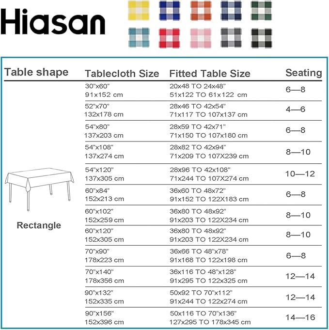 Red and Black Plaid Tablecloth Waterproof, 2 Pack, 54 x 80 inch | Checkered - Image 5