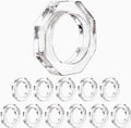 ALPHA Living HOME Acrylic Napkin Rings Set of 12 by ALPHALivingHOME