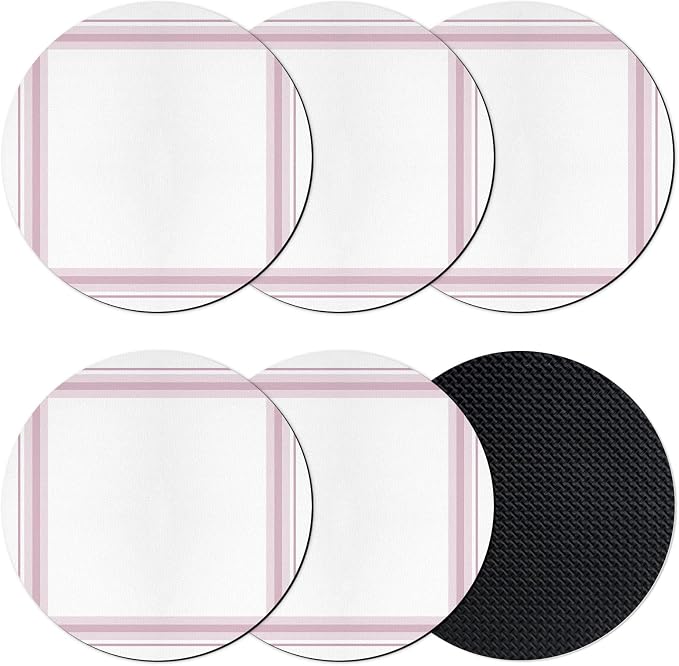 Modern Minimalist Styles Coasters Set of 6 Absorbent Coasters by Unknown