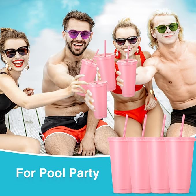 Amyhill 12 Pcs Reusable Plastic Cup - Image 7