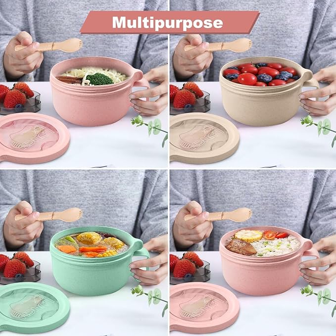 Rarapop 28.7oz Microwave Soup Bowl Containers - Image 7
