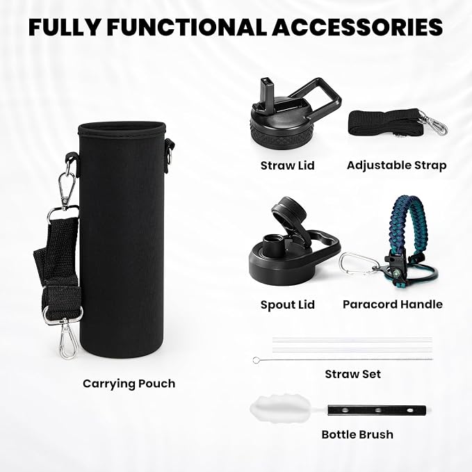 RAYMYLO Insulated Water Bottle 24 oz, Triple Wall Vacuum Stainless Steel | - Image 5
