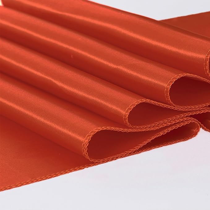 Satin Terracotta Table Runners 10 Pack - Image 4