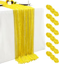 6Pack Yellow Cheesecloth Table Runner 17x108inch Sheer Yellow Table Runners | by Seveups