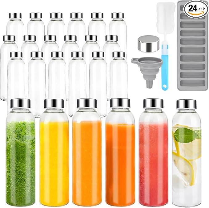 Zukro 18oz Glass Juice Bottles by ZukroDrinkware