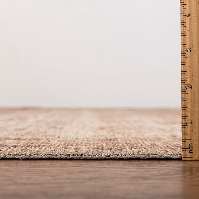 Keen Home Design 4x6 Rug - Machine Washable Area Rug with Non-Slip Backing, Ideal for Living Room, Dining Room, Bedroom - Vintage, Easy Clean, Durable, Low Pile - (4' x 6')