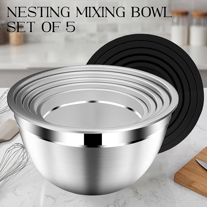 DUTZUN Stainless Steel Mixing Bowls - Image 4