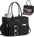Bagstellar Teacher Tote Bag for Women, 15.6" Laptop Work Tote Computer Bag | by Bagstellar