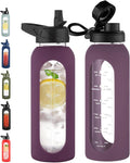CIVAGO 40 oz Glass Water Bottle by CIVAGO