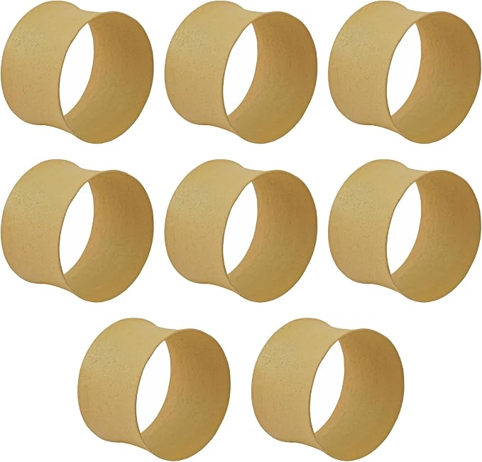 ITOS365 Cream Napkin Rings Set of 12, Round Metal Napkin Ring Holder, Napkin - Image 4