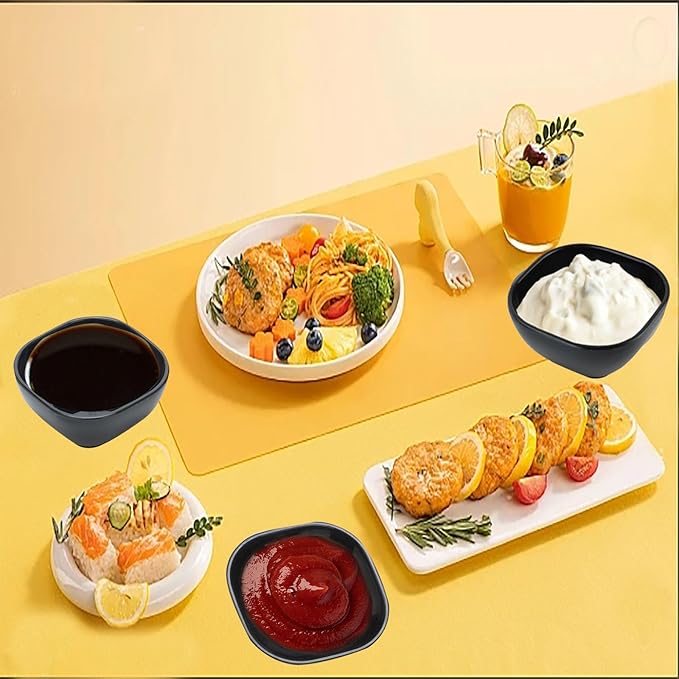 15 Pack Unbreakable Dipping Bowls, 4.5 OZ Soy Sauce Dishes,Wheat Straw Small Dessert Bowls,Small Prep Bowls，Dipping Sauce Cups, Dip Bowls for Side Dish, Snacks, BBQ，Ketchup