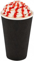 Restaurantware 12 Ounce Double Wall Disposable Coffee Cups, 500 Insulated Black by Restaurantware
