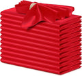 P Pothuiny 12 Pcs Red Satin Napkins 17 x 17 Inch, Satin Cloth Napkins | Square by P+Pothuiny