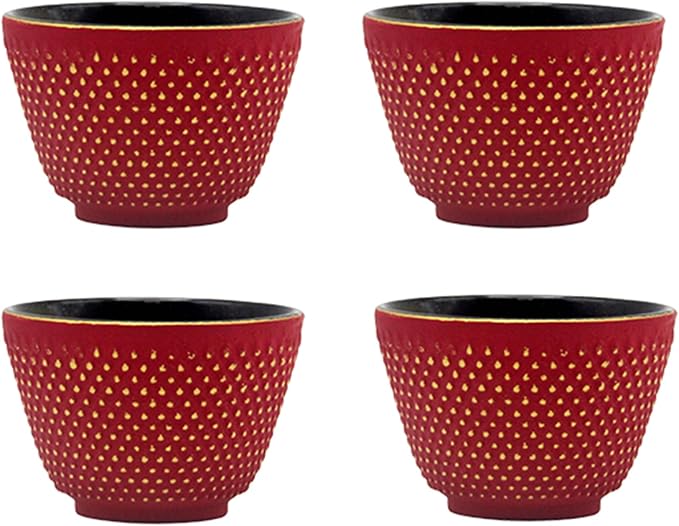 Japanese Cast Iron Tea Cups, Small and Heavy Teacups by SECHUDO