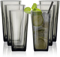 Top-spring 20 Oz Reusable Plastic Water Tumbler 6pcs Grey BPA Free | Thickened by Top-spring