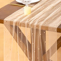 Pearl Table Runner Summer Tulle Gauze Sheer Wedding Party Home Decor | Peach by Socomi