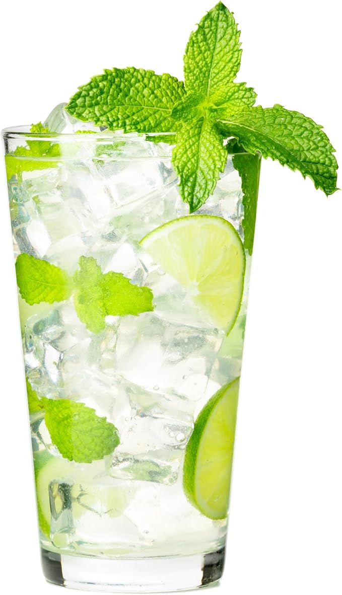 Pint Glasses by Black Lantern - Tropical Beach Landscape Pint Glass Set of 2-11oz. Drinking Glasses