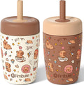 Fimibuke Toddler Cups Spill Proof, 12 OZ Sippy Cup by Fimibuke