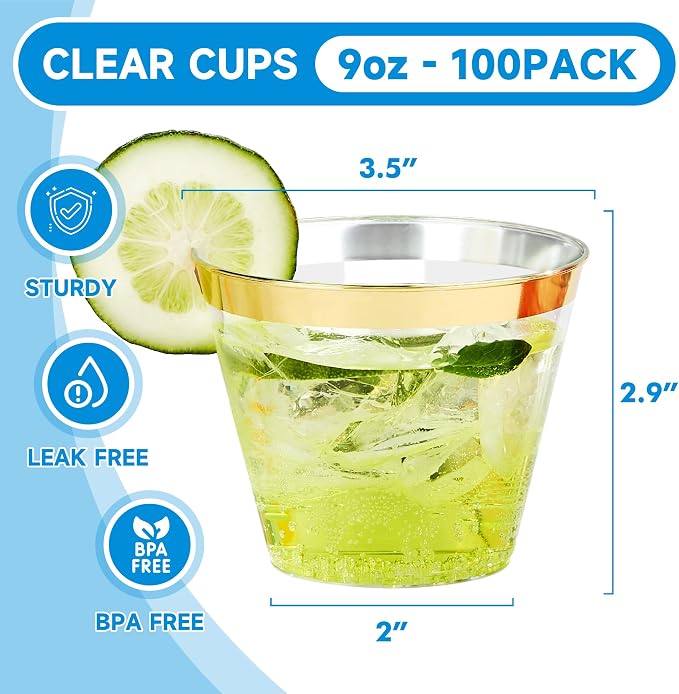 RACETOP Clear Plastic Cups - Image 2