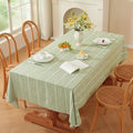 Zobesta Sage Green Tablecloth Rectangle 53 x 70 Inch, Cotton Green Table Cloth Rectangle Table, Washable Farmhouse Soft Boho Tablecloths Rectangular for Party, Holiday, Picnic, Dining, Outdoor,Fall
