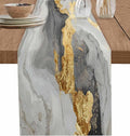 Grey Ombre Marble Table Runners 90 Inches Long, Abstract Art Kitchen Dining by Unknown