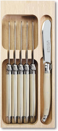 Laguiole Butter Knife Set of 6, Premium Stainless Steel Butter Knives Spreaders by Andre+Verdier