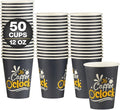 Disposable Coffee Cups, To Go Paper Hot Cups, Coffee O'Clock Design by SMYGOODS