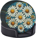 Daisy Coasters for Drinks, Daisy Decor Bar Drink Coasters for Coffee Table by petloverdoglovercommunity