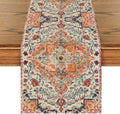Artoid Mode Boho Bohemia Style Orange Table Runner, Country Rustic Farmhouse by ArtoidMode
